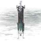 2  Npt Bag Filter Housing 150 Psi 304 Stainless Steel In out  2 Bag Filter