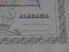 Original 1855 Colton s  Map Of Alabama Taken From Atlas