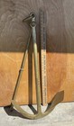 Vintage Brass Ship Anchor  Large 35    Tall 33lbs Look