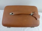 Vintage American Tourister Tri-taper Tan Train Bag Makeup Case Luggage No Key