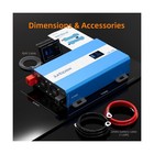 3080w Pure Sine Wave Power Inverter - 30db Ultra Quiet  6000w Surge  Game-cha   