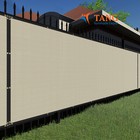 9  Beige Privacy Fence Screen Windscreen Garden Yard Heavy Duty Shade Mesh Cover