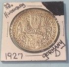 Germany 1927 D 5 Mark  900 Silver  Hindenburg