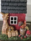 New Red Barn Country Bird House Feeder