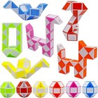 12 Pack 24 Blocks Mini Fidget Snake Cube Mini Twist Puzzle Cubes Magic Speed    