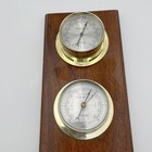 Vintage Springfield Wooden Plaque Wall Mounted Thermometer Barometer Hygrometer