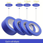 Blue Painters Masking Tape Clean Release Multi Size Painting - New