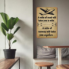 Aviation Metal Sign - Vintage Airplane Travel Tin Sign 8x12 Inch  Retro Wall Art