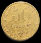 1928 - 50 Centavos  Colombia Coin - Lazareto Leper Colony    nice Condition 