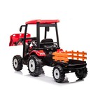 24v Ride On Tractor With Front Loader Trailer Battery Powered Electric Kids Toys