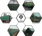 Cartman Finished Size 10x12 Feet Waterproof Green Poly Tarp 8 Mil Thick 2 Pack