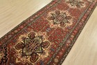 Heriz Serapi Runner 4    X 12   1    Red Wool Tribal Hand-knotted Oriental Rug