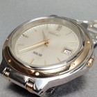 Working Item Seiko Water Resistant Solar Wristwatch V145 0d40 Men S Date Engrave