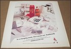 1987 Johnnie Walker Red Label Scotch Whisky Print Ad Advert Dodge Daytona 10x12