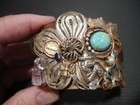Women s Donna Marie Bracelet Cuff Copper Western Bling Turquoise Mexican Silver