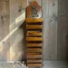 Vintage Wooden Wall Mail Letter Sorter 3 Slots Grannycore Cottage Rocking Chair