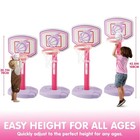 Joyfy Toddler Basketball Hoop Indoor Game Set Adjustable Goal Gift 4 Balls
