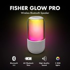 Fisher Glow Pro Portable Bluetooth Speakers Wireless  20w Peak Power   Stereo   