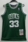 Larry Bird Boston Celtics  33 Kids Stitched Green Jersey Youth Medium 10 12