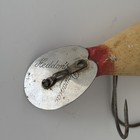 Rare Vintage Heddon Dowagiac Tadpolly Wooden Fishing Lure Glass Eyes Broke Hook