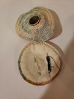 Vtg Hand Crocheted Ladies Hat Needlecase  Philadelphia Enquirer Thimble Holder 