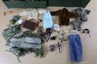 Vtg Gi Joe Lot 2 Footlockers W accessories Weapons Clothes Ammo Toys Boots Box