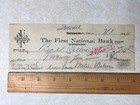 Sbb65 Bank Check The First National Bank Broken Bow Ok Oklahoma Idohel 1924