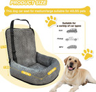 Dog Car Seat For Small Medium Dogs detachable Washable Travel Safety Pet Booster