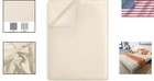 Luxurious Beige Twin Flat Sheet - Ultra-soft 1800 Microfiber For Comfort