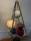 Vintage Mcm Spaghetti Table Lamp 6 Globes Works