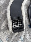 24    Total Saddle Fit Stretchtec Dressage Girth Black W  Leather   Fleece Liner