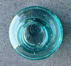 Vintage Aqua Glass Williams   Carleton Ink Bottle Inkwell Writing Collectible