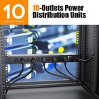 10 Outlet Rack Mount Power Strips With Individual Switch 1u Rack Mount Pdu Power