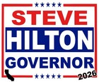 Steve Hilton California Governor Red White Blue Large Yard Sign W Metal H Stake