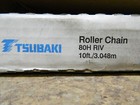 Tsubaki   80h Riv  Heavy Roller Chain  10   Long  80 Pitch Single Strand