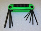  new  Snap-on Torx Wrench Set  Folding  8 Keys  Awtef8k  green Index  T8-t40