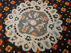 Lot 8 Antique Brussels Princess Lace Dress Medallion Coaster Linen 