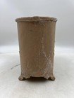 Vintage Oval Ceramic Planter French Jardiniere Metal 8  Usa Pot Planter