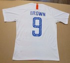 2018 Nike Usa National Team Soccer Jersey  9 Brown White Size Large 