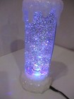 Christmas Snow Globe Candle Led Light Up With Swirling Glitter-music-9  Tall