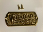  white Clad   Ice Box Hardware Name Plate - New With Screws
