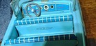 Vtg 1950s Haji Japan Tin Friction 1955 Ford Convertible Pair-marked Litho-work