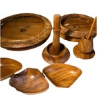 Rosas 3-tier Ornate Hand Carved Lazy Susan Serving Tray Philippines Mcm