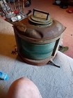 Vintage Brass   Metal Navigation Light Lamps Green Ships Lamp Large