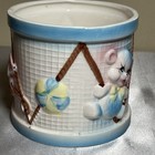 Vintage Mid Century Baby Nursery Planter Toys  Dog Baby Decor Ceramic 4    Tall
