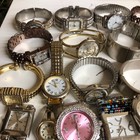 Lot Of 60 Assorted Womens Watches Untested Vintage Gold Silver Mix Tone Metal