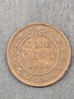 1859 Canadian Penny   Large Cent   One Cent   Victoria Dei Gratia Regina Canada