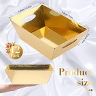 44 Pcs Basket For Gifts Empty Gift Basket Bulk Include 12 Cardboard Tray 12 Plas