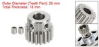 1 Mod 18t Spur Gear 8mm Bore 304 Stainless Steel Rc Car Pinion Gear 16mm 