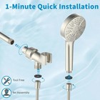 Hammerhead Showers   Solid Metal Handheld Shower Head 2 5 Gpm  Brushed Nickel